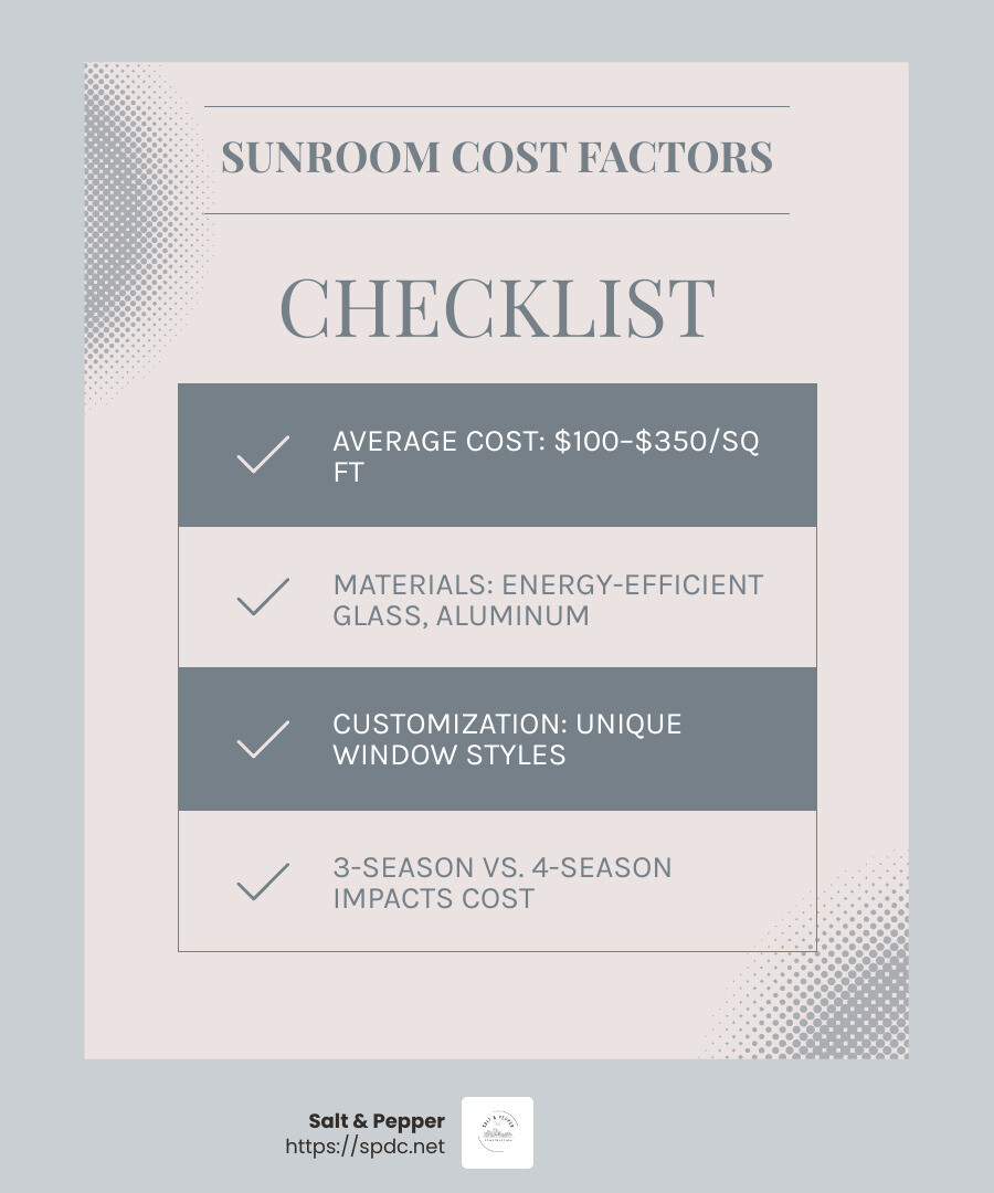 Sunroom cost comparison - Sunroom addition Tampa FL infographic checklist-light-blue-grey Sunroom cost comparison - Sunroom addition Tampa FL infographic checklist-light-blue-grey