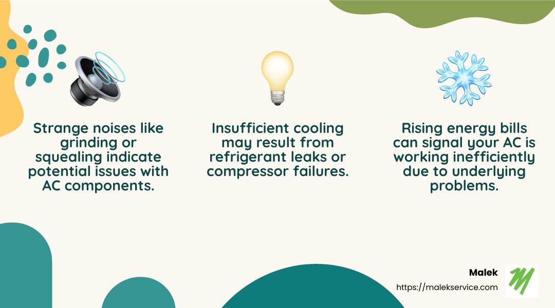 Signs Your Home Needs AC Repair - 24-hour AC repair College Station infographic 3_facts_emoji_nature