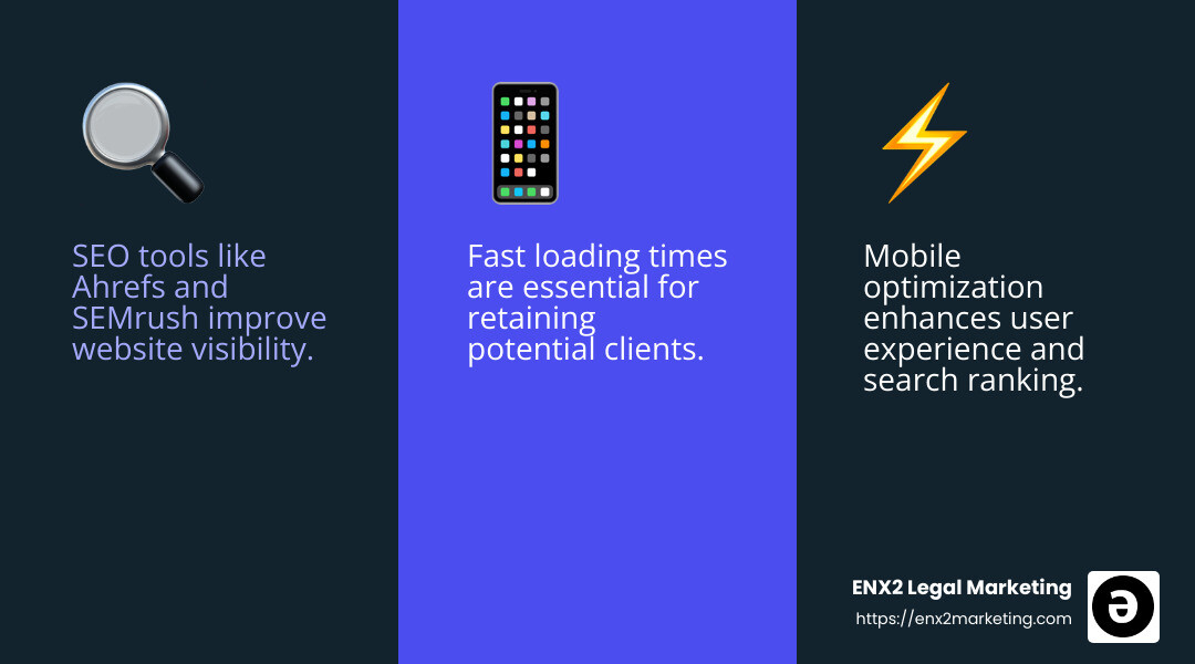 SEO Tools for Lawyers - the lawyer's internet marketing tool kit infographic 3_facts_emoji_blue