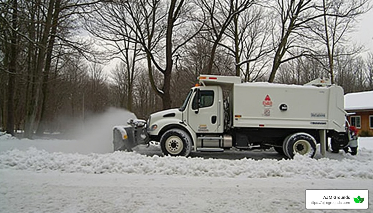 De-Icing Process - commercial snow management acton ma