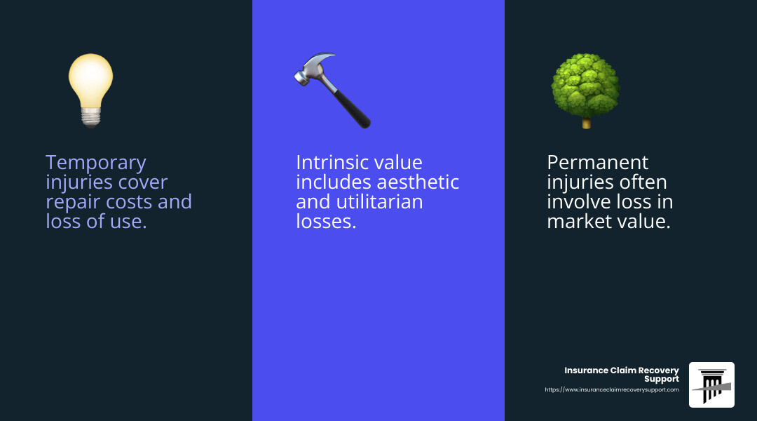 Economic feasibility of repairs - consequential damages in a trespass and real property and texas infographic 3_facts_emoji_blue