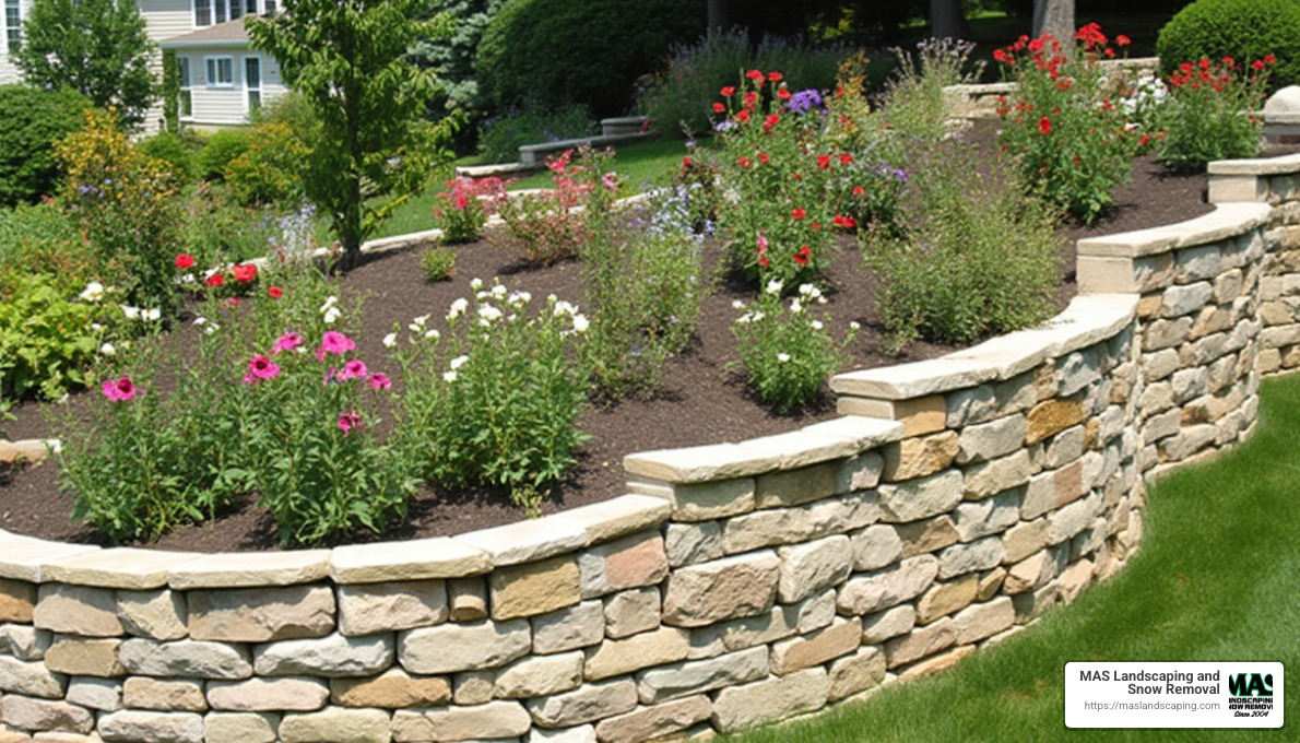 Visual appeal of retaining walls - retaining wall stone