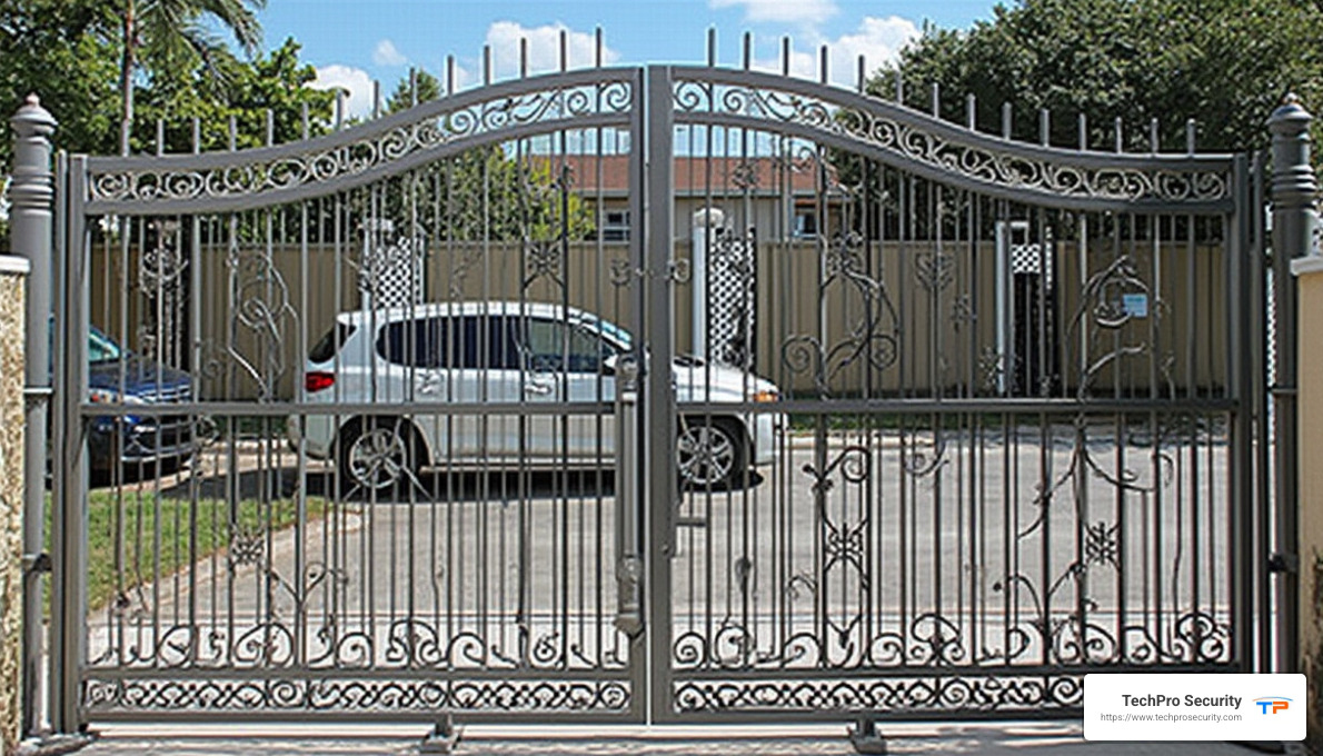 Iron fencing and steel gates are commonly used in areas like Miami Beach due to their durability. - automated gate installers near me