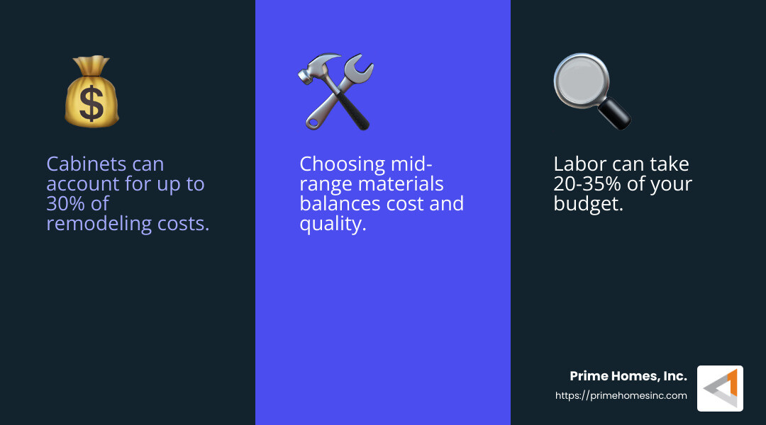 Understanding Cost Breakdown - bath and kitchen remodel near me infographic 3_facts_emoji_blue