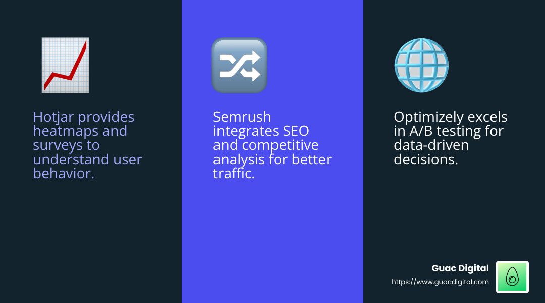 Conversion Optimization Tools Overview - conversion optimized website infographic 3_facts_emoji_blue