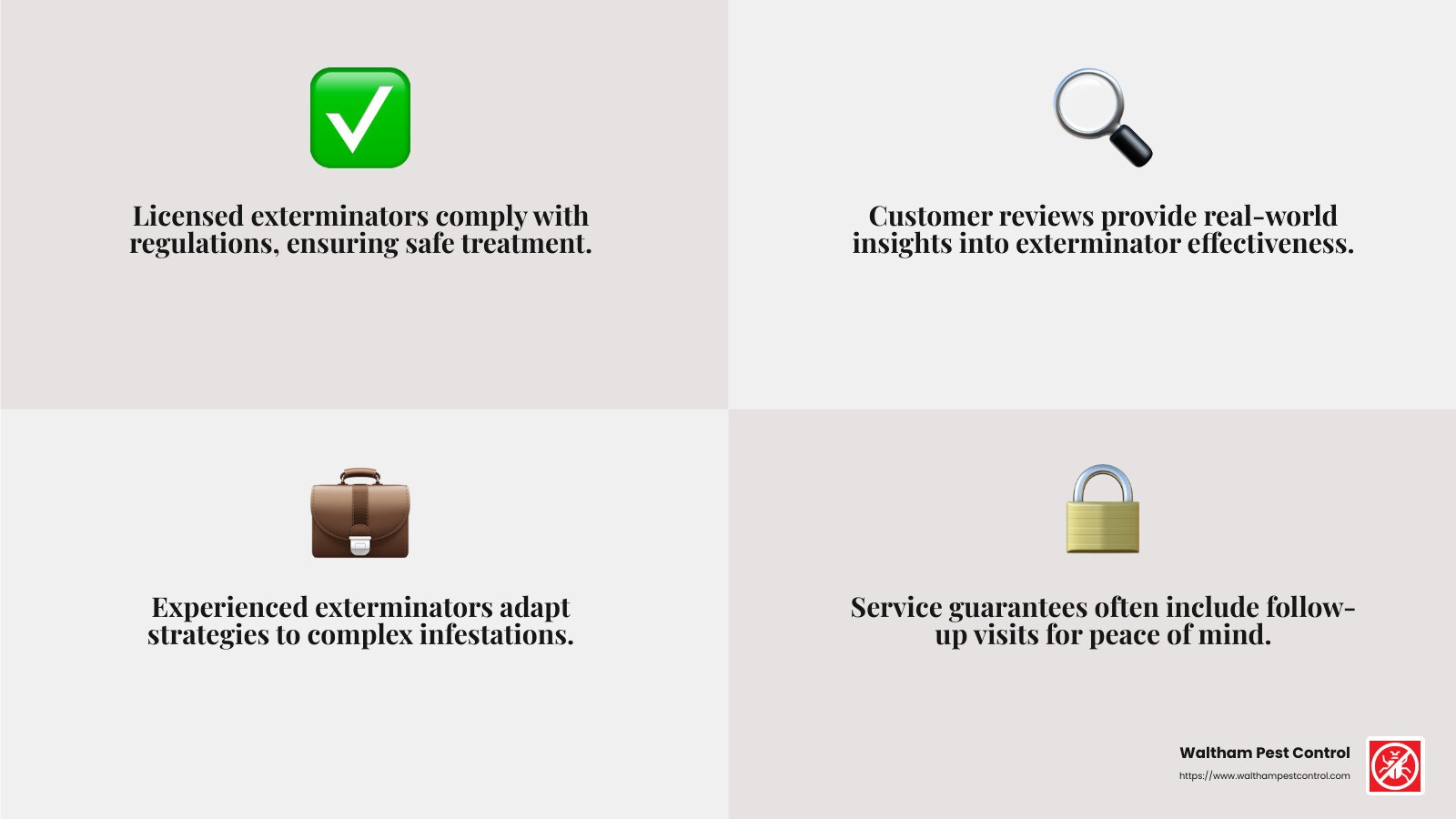 Customer reviews can provide insights into the effectiveness and reliability of an exterminator. - professional exterminator for mice infographic 4_facts_emoji_grey