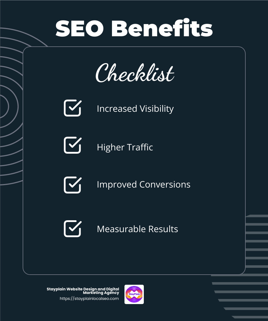 SEO Success - seo murcia infographic checklist-dark-blue