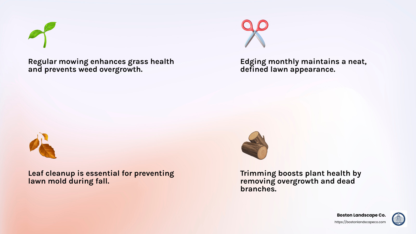 landscape maintenance tasks - landscape maintenance near me infographic 4_facts_emoji_light-gradient