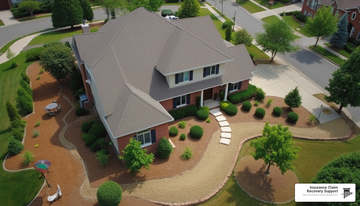 Defensible space around a home - fire mitigation