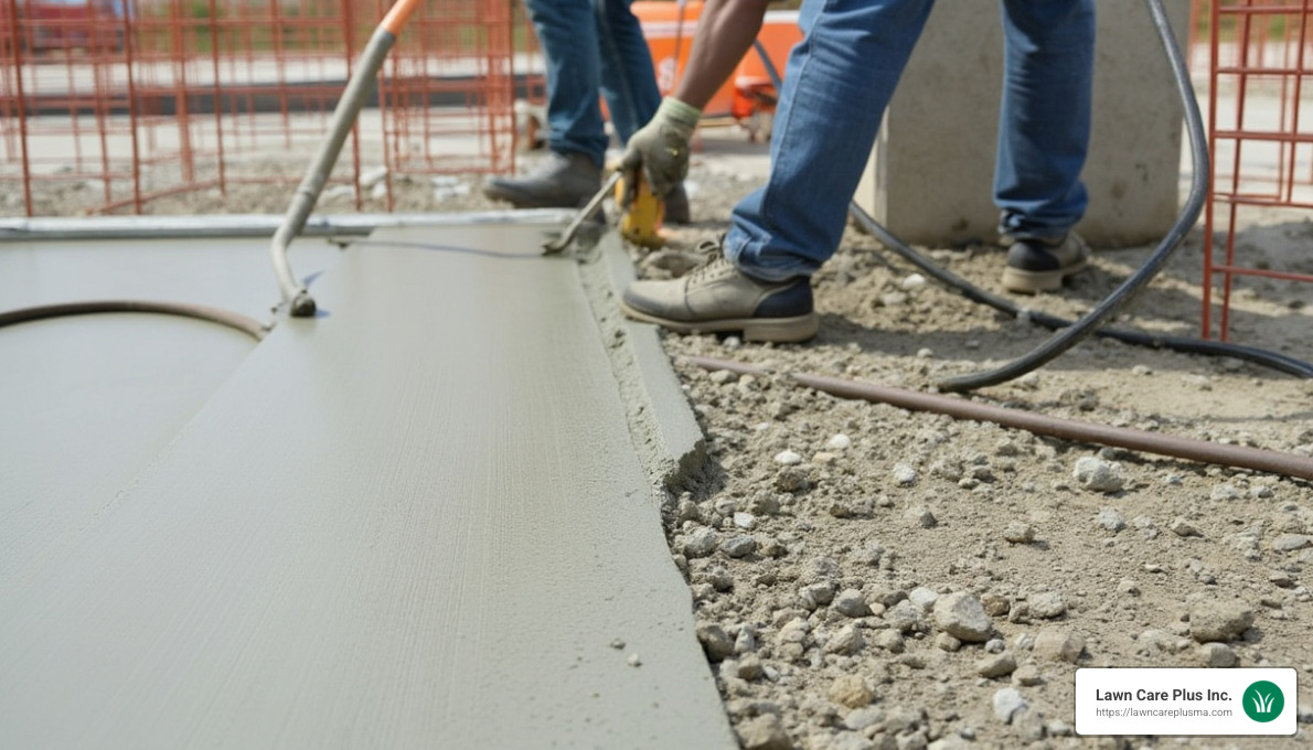 Concrete work in progress - Masonry Services Near Me