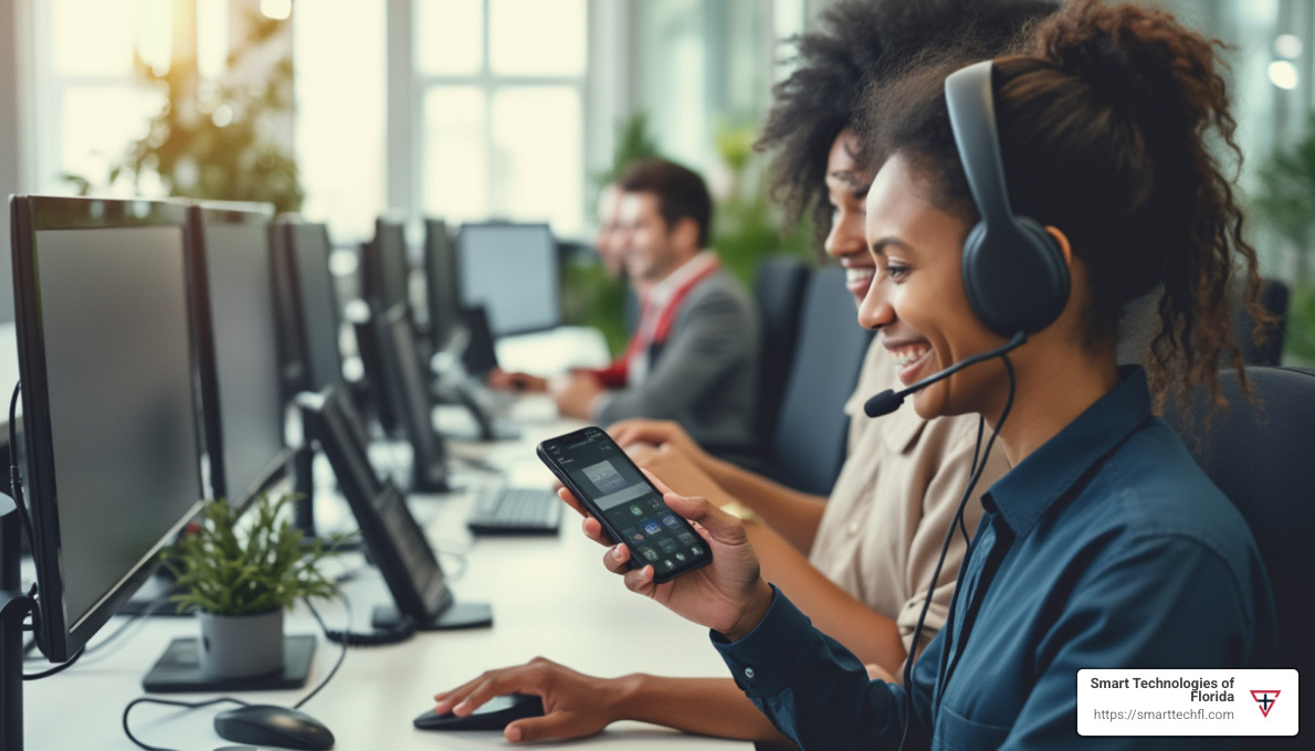 Voice solutions improve connectivity and productivity - business communication services