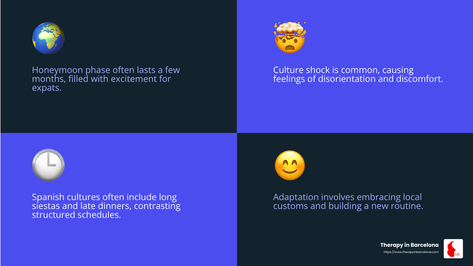 Culture shock infographic - navigating expat life infographic 4_facts_emoji_blue