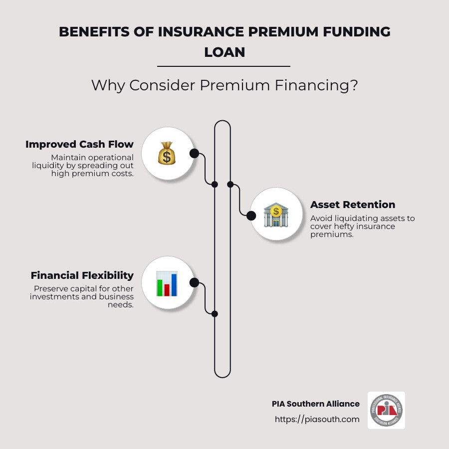 Infographic on Benefits of Insurance Premium Funding Loan - insurance premium funding loan infographic infographic-line-3-steps-neat_beige