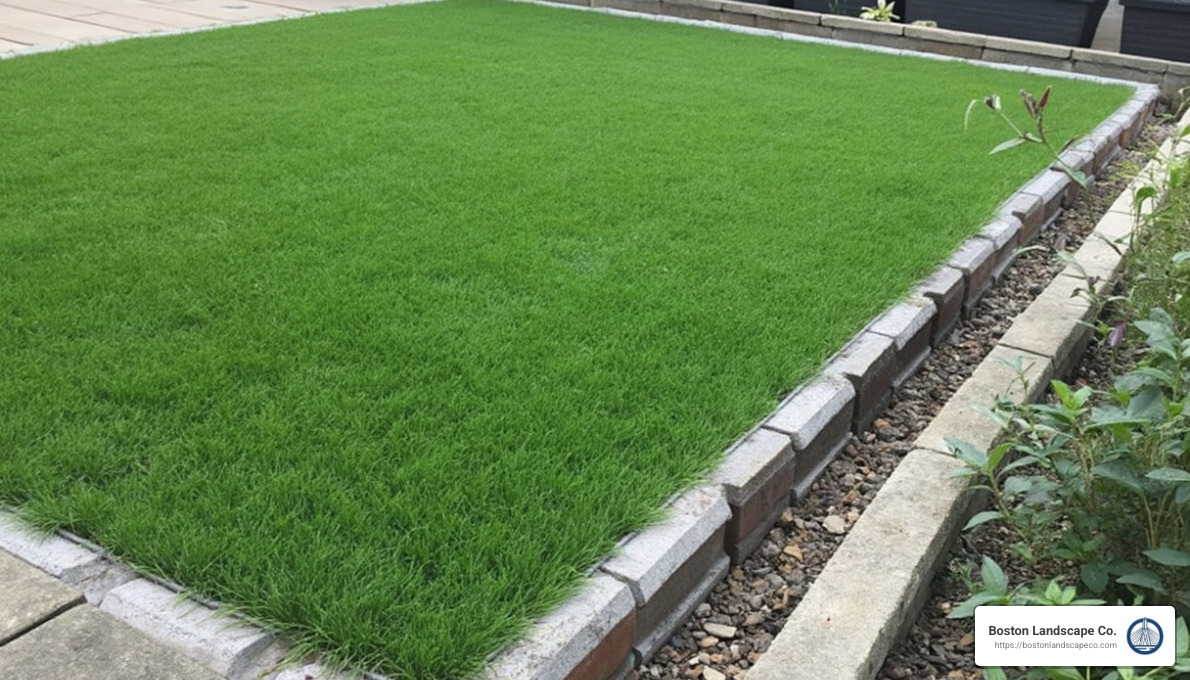 Weed barrier installation - installation of artificial turf