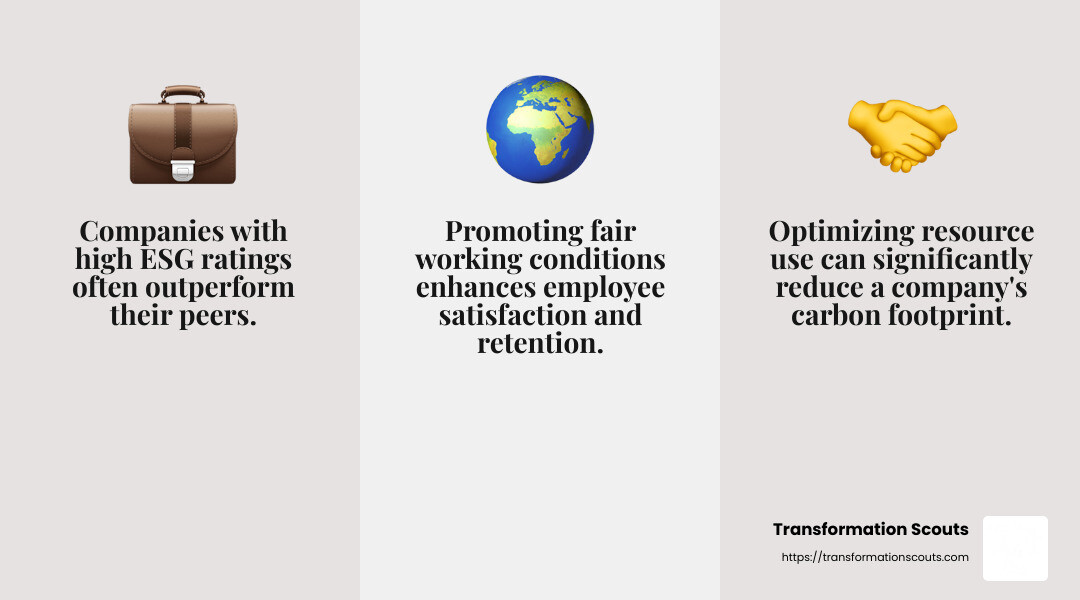 Social sustainability ensures fair and equitable treatment for all stakeholders. - business sustainability strategies infographic 3_facts_emoji_grey
