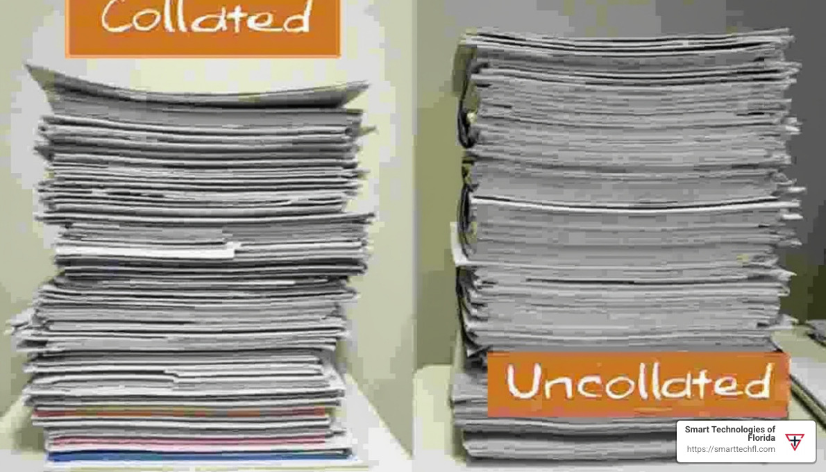 Collated vs. Uncollated Printing - what does collate mean when printing