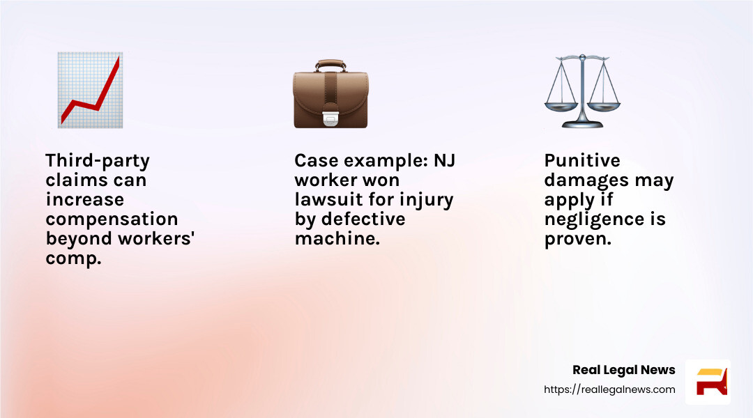 Third-party claims can lead to higher compensation - best attorney for work injury infographic 3_facts_emoji_light-gradient