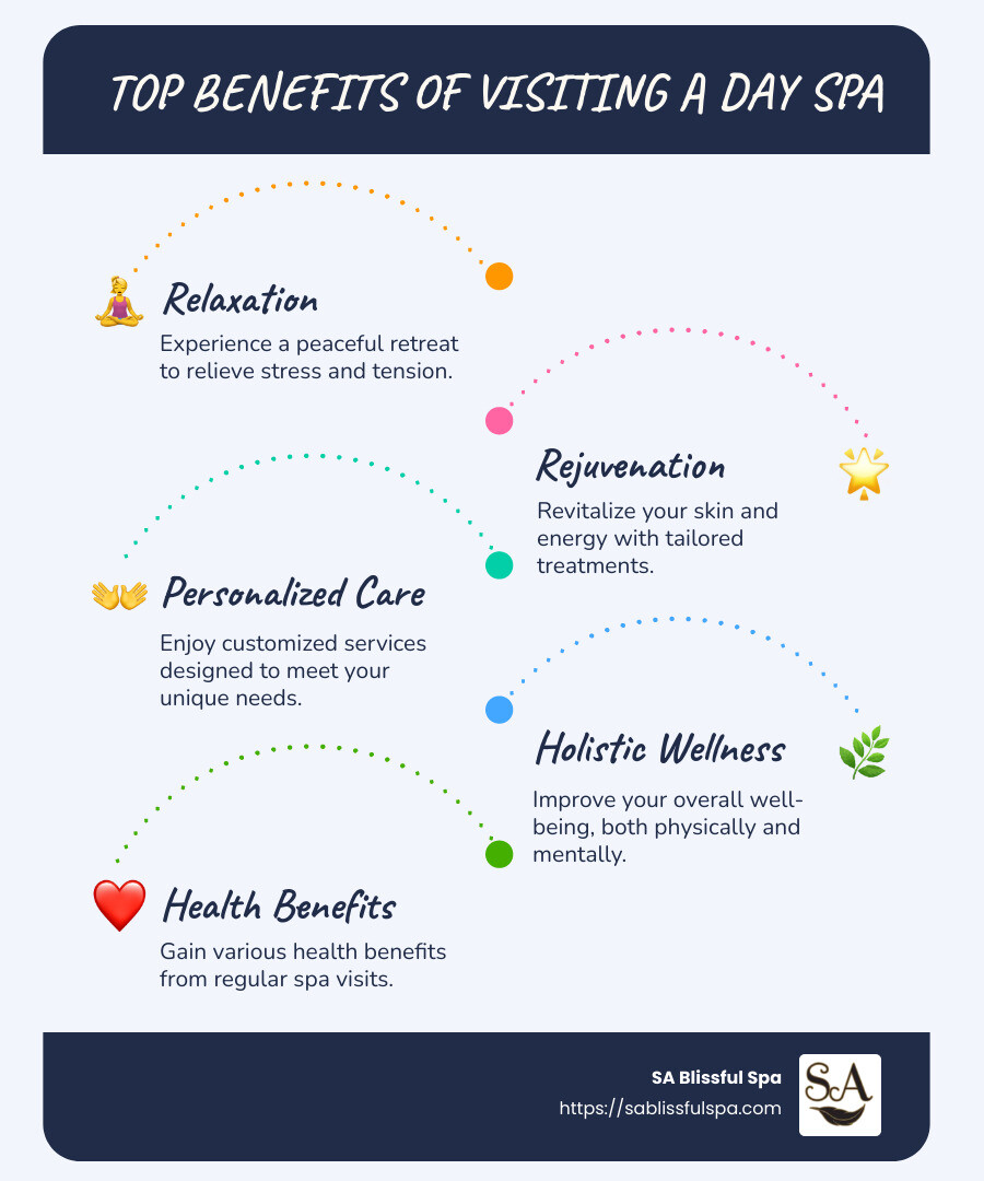 Benefits of Choosing the Best Day Spa Near You - best day spa near me infographic infographic-line-5-steps-blues-accent_colors