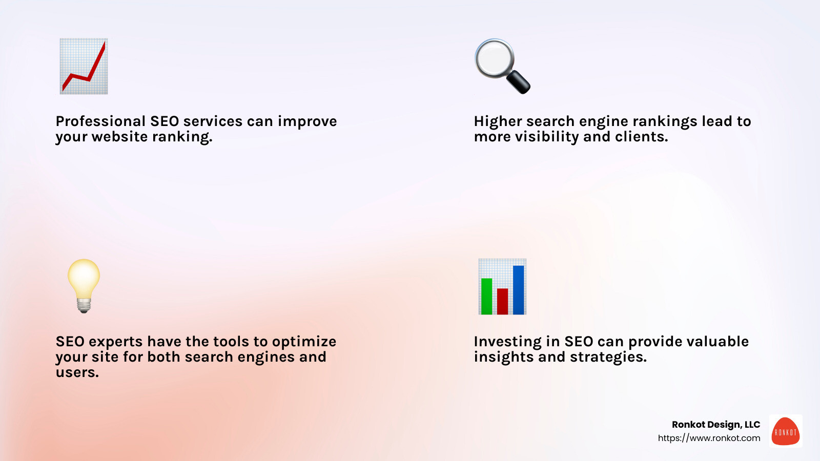Professional SEO services can significantly improve your website ranking. - salon seo infographic 4_facts_emoji_light-gradient
