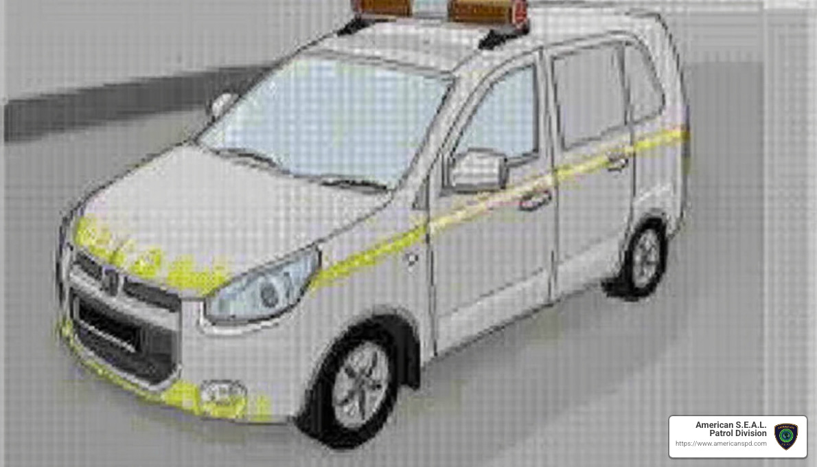 Mobile patrol guard in action - mobile patrolling