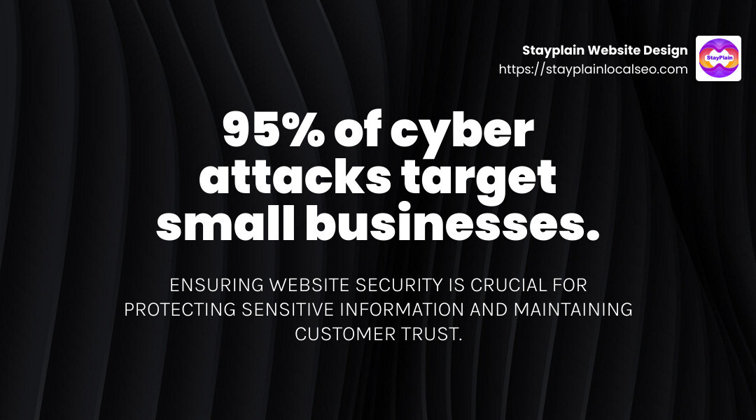 Stat on website security - Custom Website Development Kumasi infographic simple-stat-landscape-dark