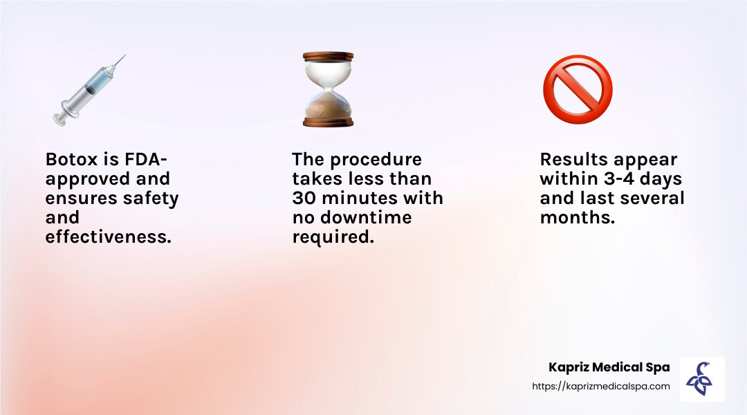 Botox Benefits and Uses - cheap botox jacksonville fl infographic 3_facts_emoji_light-gradient
