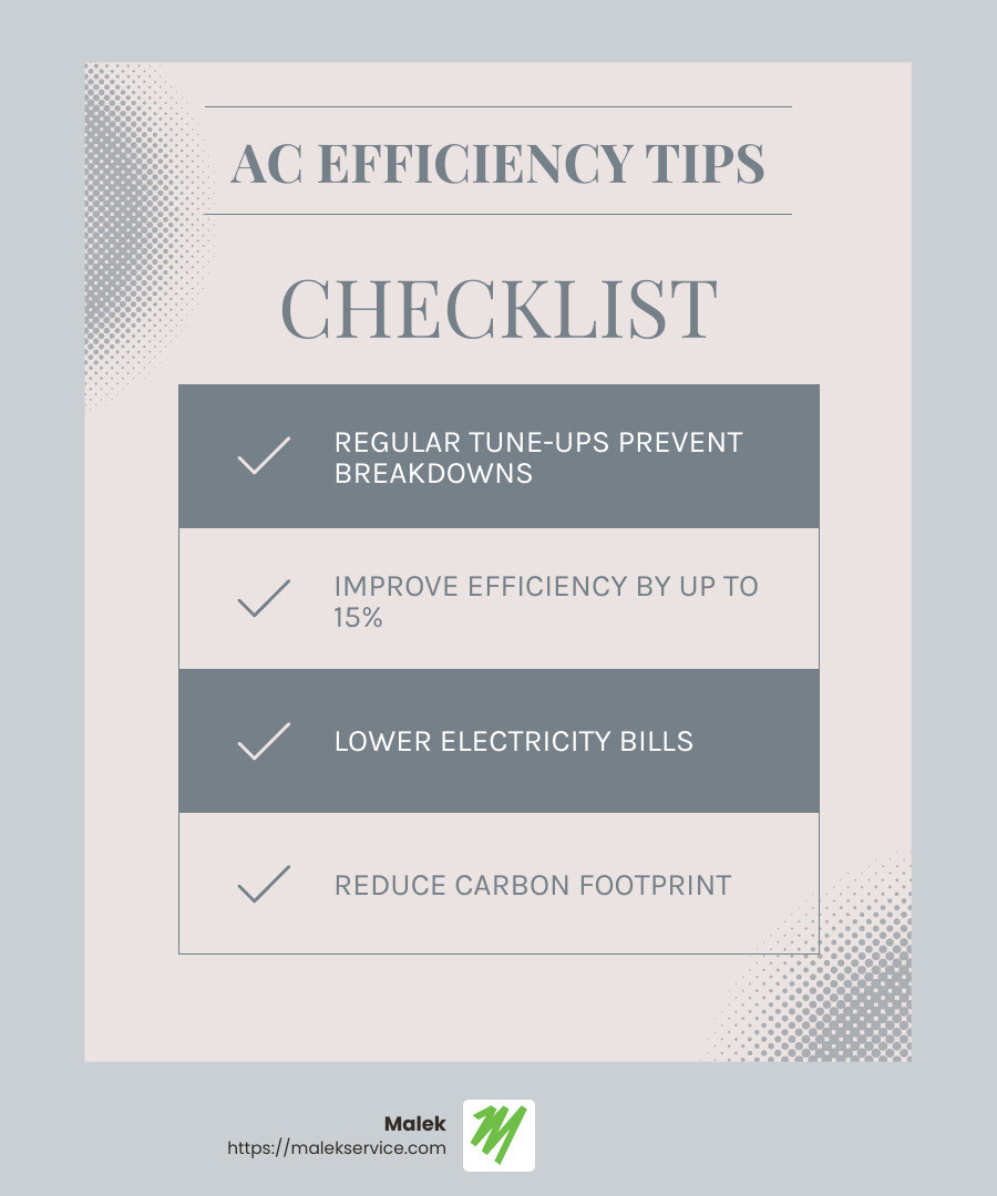 Energy Efficiency Improvement - ac maintenance college station infographic checklist-light-blue-grey