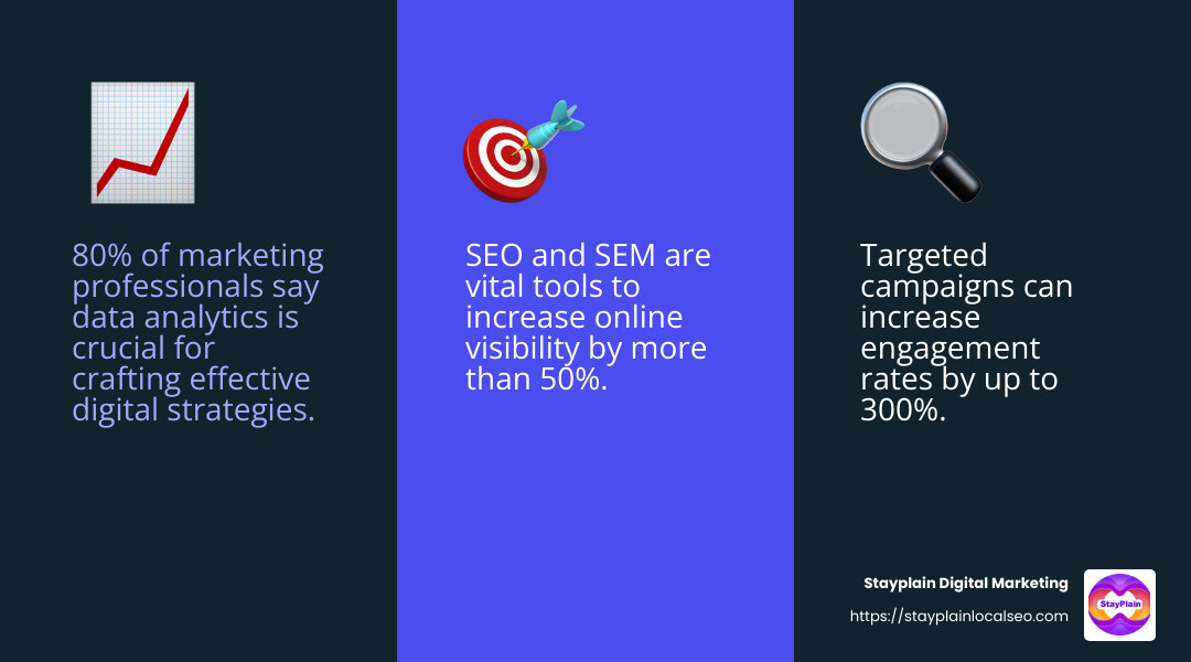 Digital marketing strategies infographic - mba in digital marketing in ghana infographic 3_facts_emoji_blue