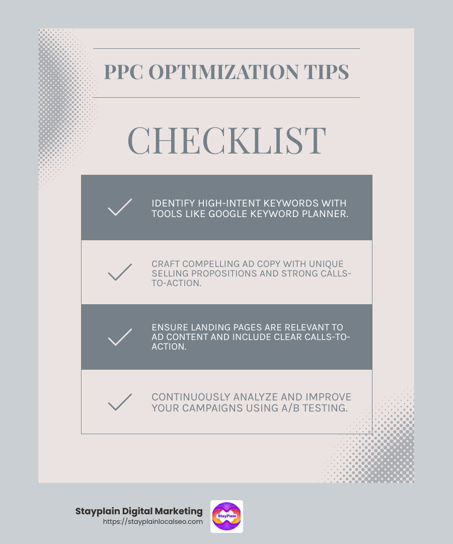 Conversion optimization for dental PPC advertising involves several key steps to maximize the return on investment and effectiveness of your ad campaigns. - PPC advertising for dentists infographic checklist-light-blue-grey Conversion optimization for dental PPC advertising involves several key steps to maximize the return on investment and effectiveness of your ad campaigns. - PPC advertising for dentists infographic checklist-light-blue-grey