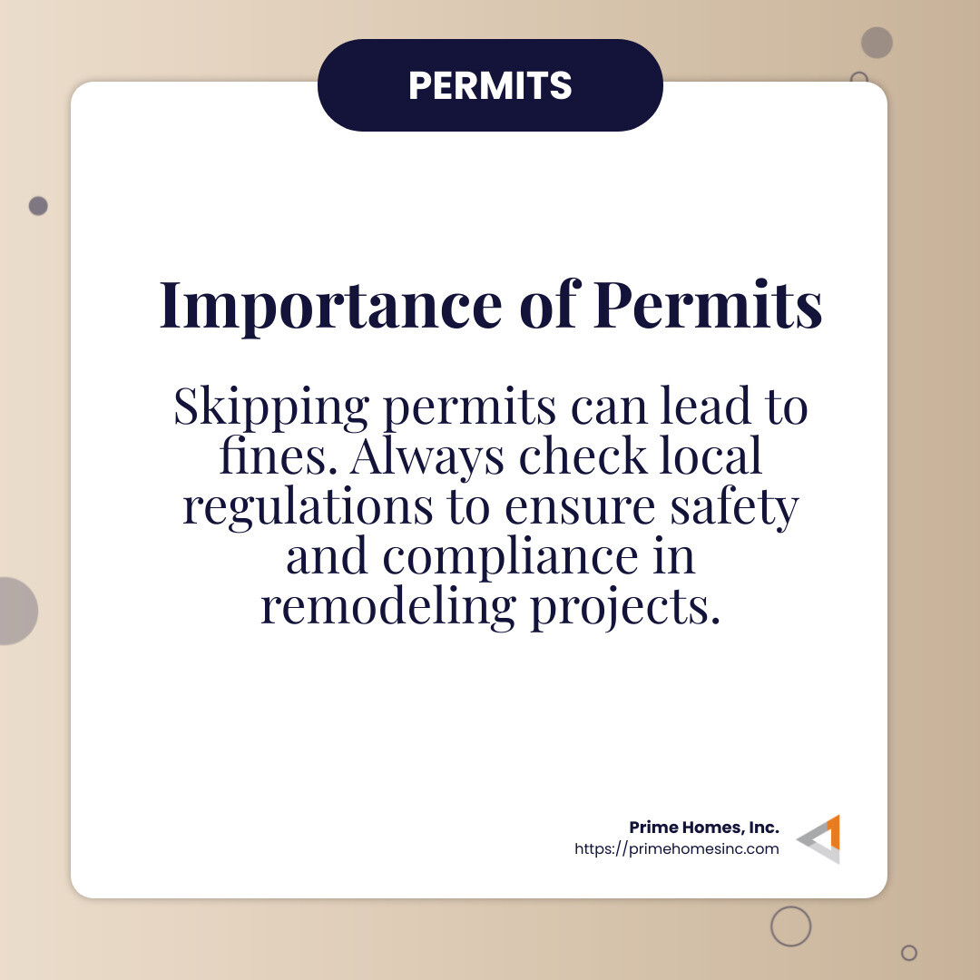 Permits Aren’t Necessary for Small Projects - interior home remodeling infographic simple-info-card