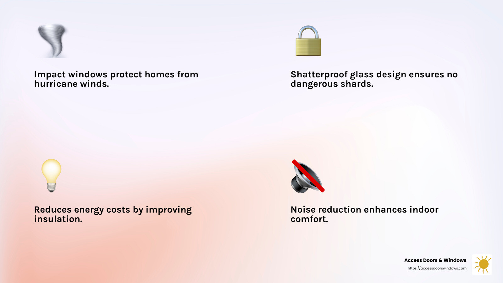 Impact windows offer unparalleled protection during extreme weather conditions. - impact windows fort myers infographic 4_facts_emoji_light-gradient