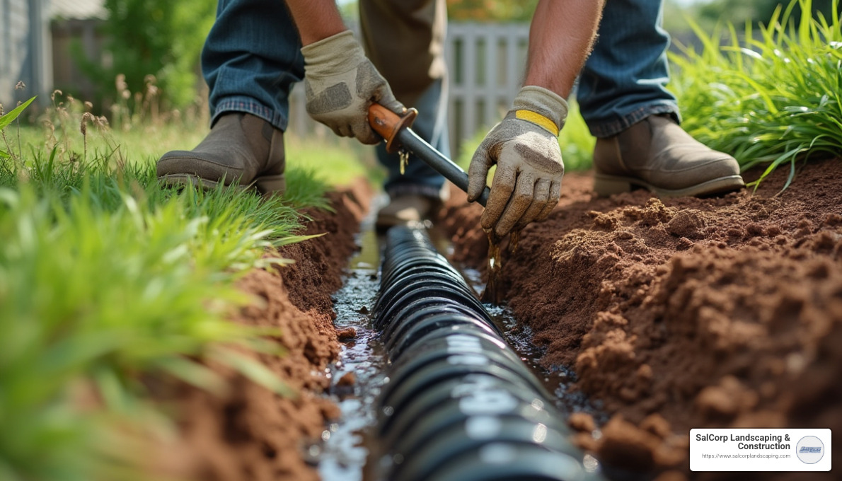 landscape drainage - landscape drainage contractor near me