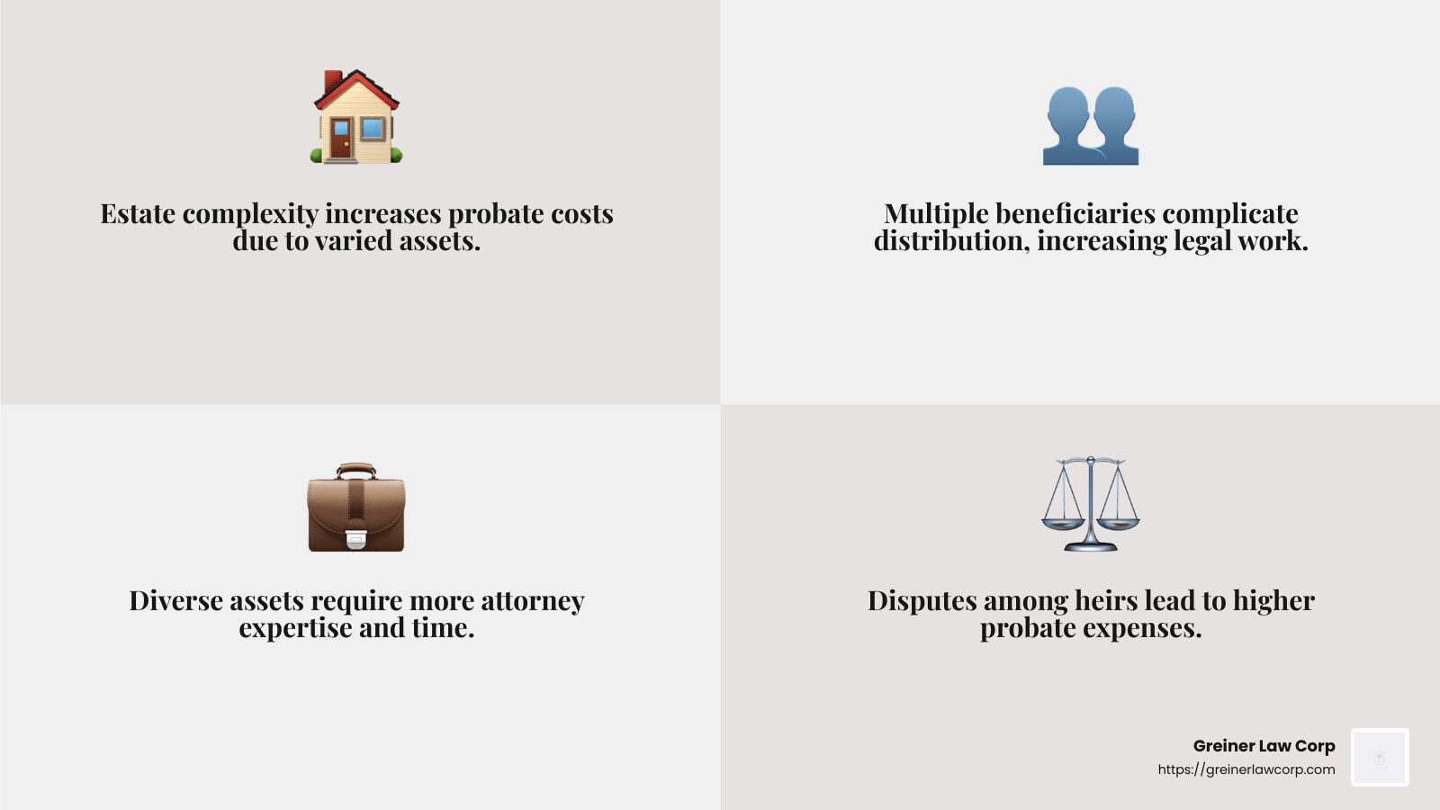 38878fdfb38ca407d14902f718c2f24a179a0784 Probate Attorney Fees: How Much Should You Expect to Pay? Discover how much are attorney fees for probate, understand costs, and learn ways to minimize expenses in this comprehensive guide. Stat: 32% of respondents said their lawyers charged a flat fee for each service. - how much are attorney fees for probate infographic 4_facts_emoji_grey
