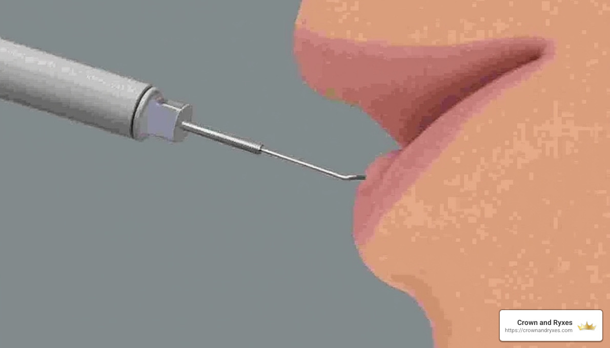 Micro cannula used in chin liposuction - chin liposuction cost