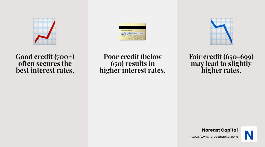 Understanding Credit Scores for Financing - zero turn finance deals infographic 3_facts_emoji_grey