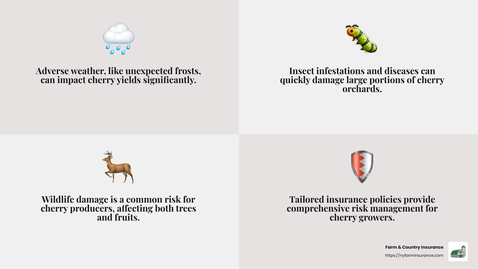 Quote from USDA on crop insurance improvements - Cherry Farm Insurance infographic 4_facts_emoji_grey