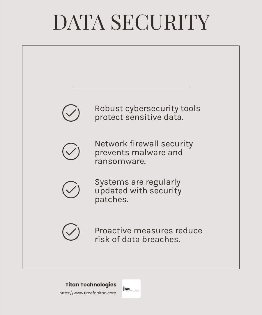 Cybersecurity Expertise: Protect your business from cyber threats with advanced measures. - managed it services near me infographic checklist-light-beige