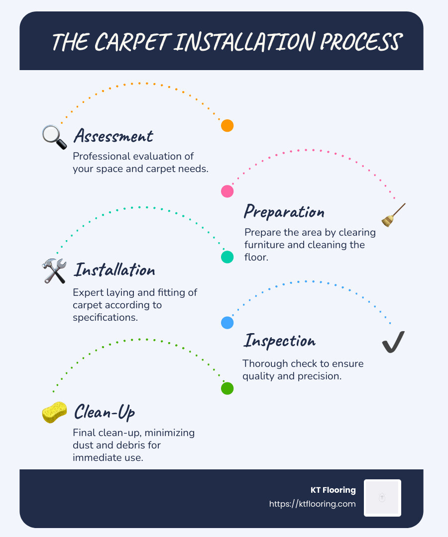Overview of Carpet Installation Process - carpet installation Hudson NH infographic infographic-line-5-steps-blues-accent_colors Overview of Carpet Installation Process - carpet installation Hudson NH infographic infographic-line-5-steps-blues-accent_colors
