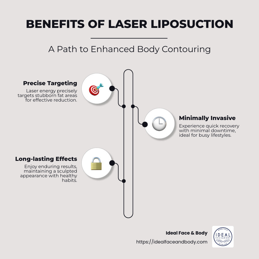 Before and After Process of Laser Liposuction: Key Points on Precision Contouring and Fat Reduction - laser liposuction before and after infographic infographic-line-3-steps-neat_beige