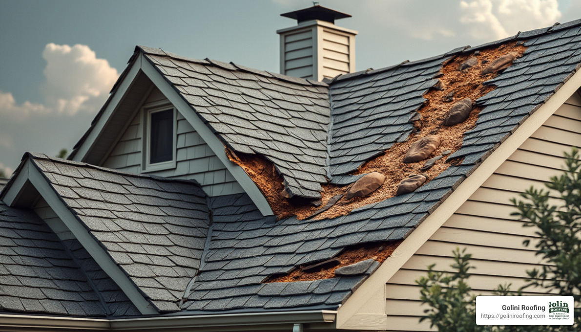 Signs of Roof Damage - roof repairs gloucester