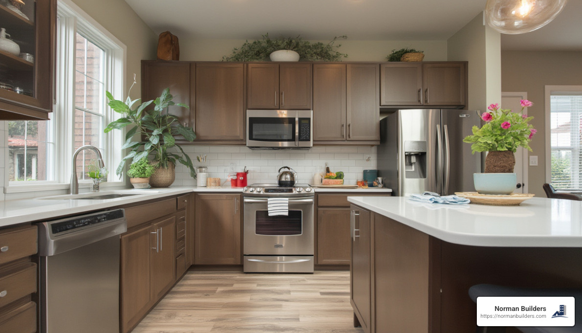 Kitchen Remodel Ideas Brown Cabinets: Best 7 Timeless Tips
