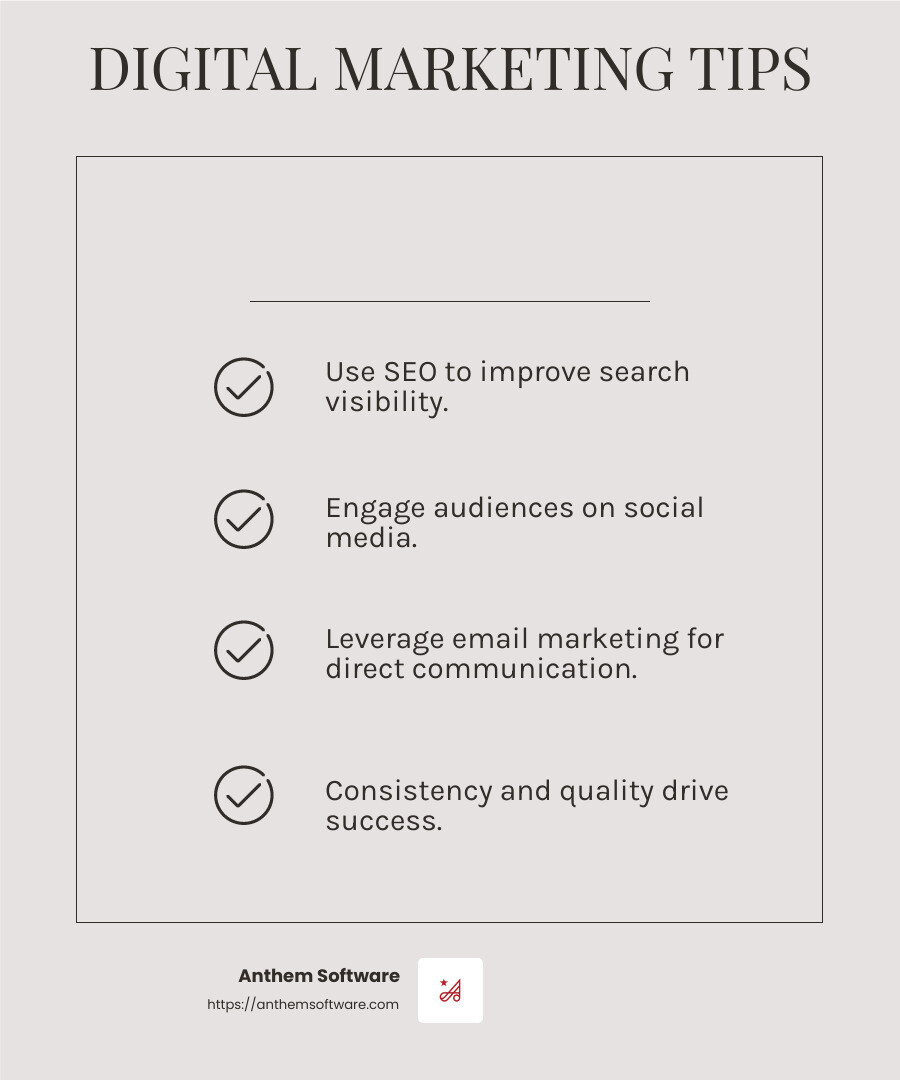 Email marketing is a cost-effective way to maintain customer relationships. - Digital marketing for small businesses infographic checklist-light-beige
