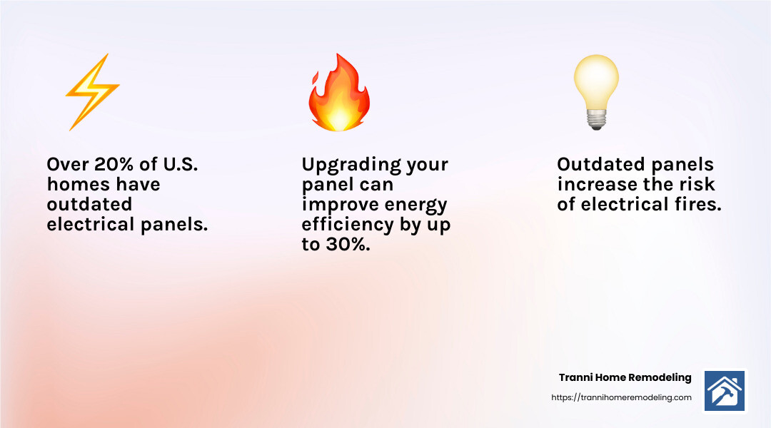 Improved Safety and Efficiency - residential electrical panel upgrade infographic 3_facts_emoji_light-gradient