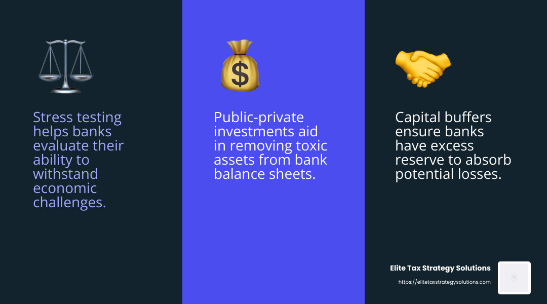 Public-Private Partnership Success - financial stability plan infographic 3_facts_emoji_blue