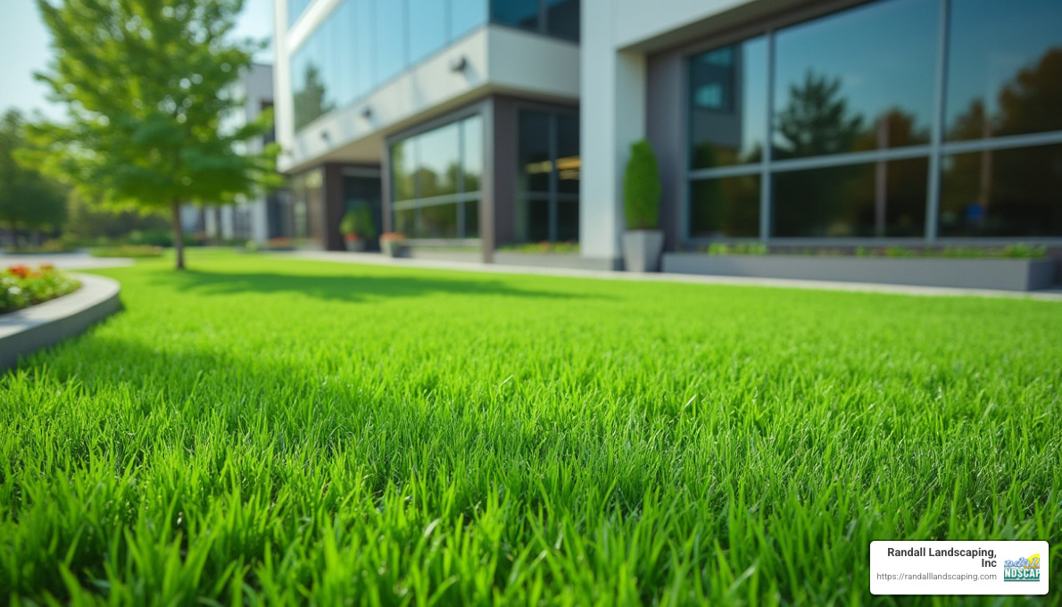 Immediate results of sod installation - commercial sod installation