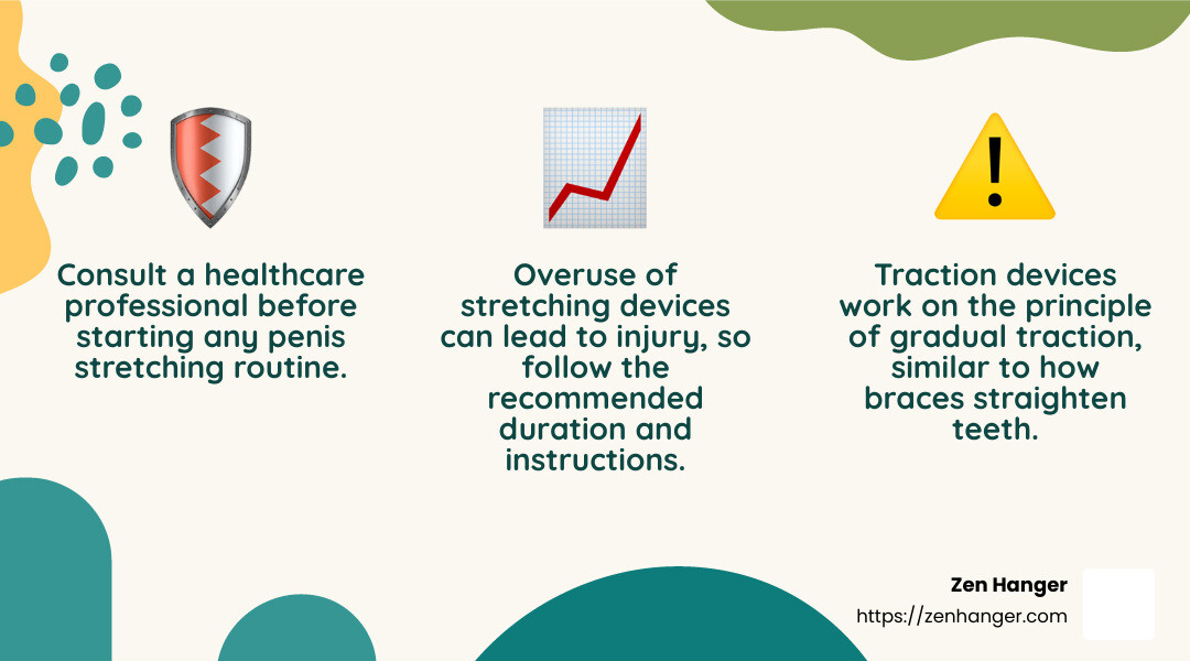 User Testimonial: "Zen Hanger has improved my confidence and comfort." - how to stretch ligaments in penis infographic 3_facts_emoji_nature