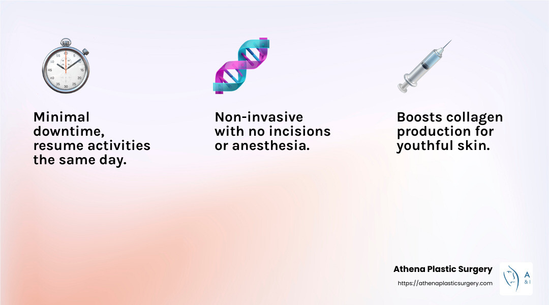 PDO thread lifts are a minimally invasive option for facial rejuvenation. - lifting threads near me infographic 3_facts_emoji_light-gradient