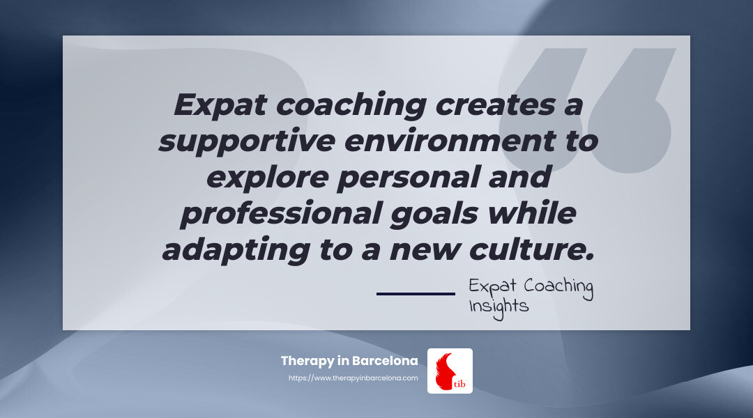 Quote on the importance of a supportive environment in expat coaching - Expat coaching Barcelona infographic simple-quote-landscape-gray