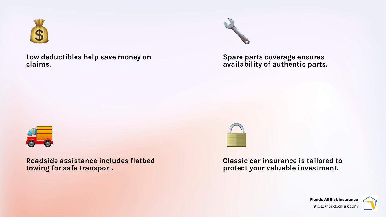 Roadside Assistance Infographic - Florida classic car insurance infographic 4_facts_emoji_light-gradient Roadside Assistance Infographic - Florida classic car insurance infographic 4_facts_emoji_light-gradient