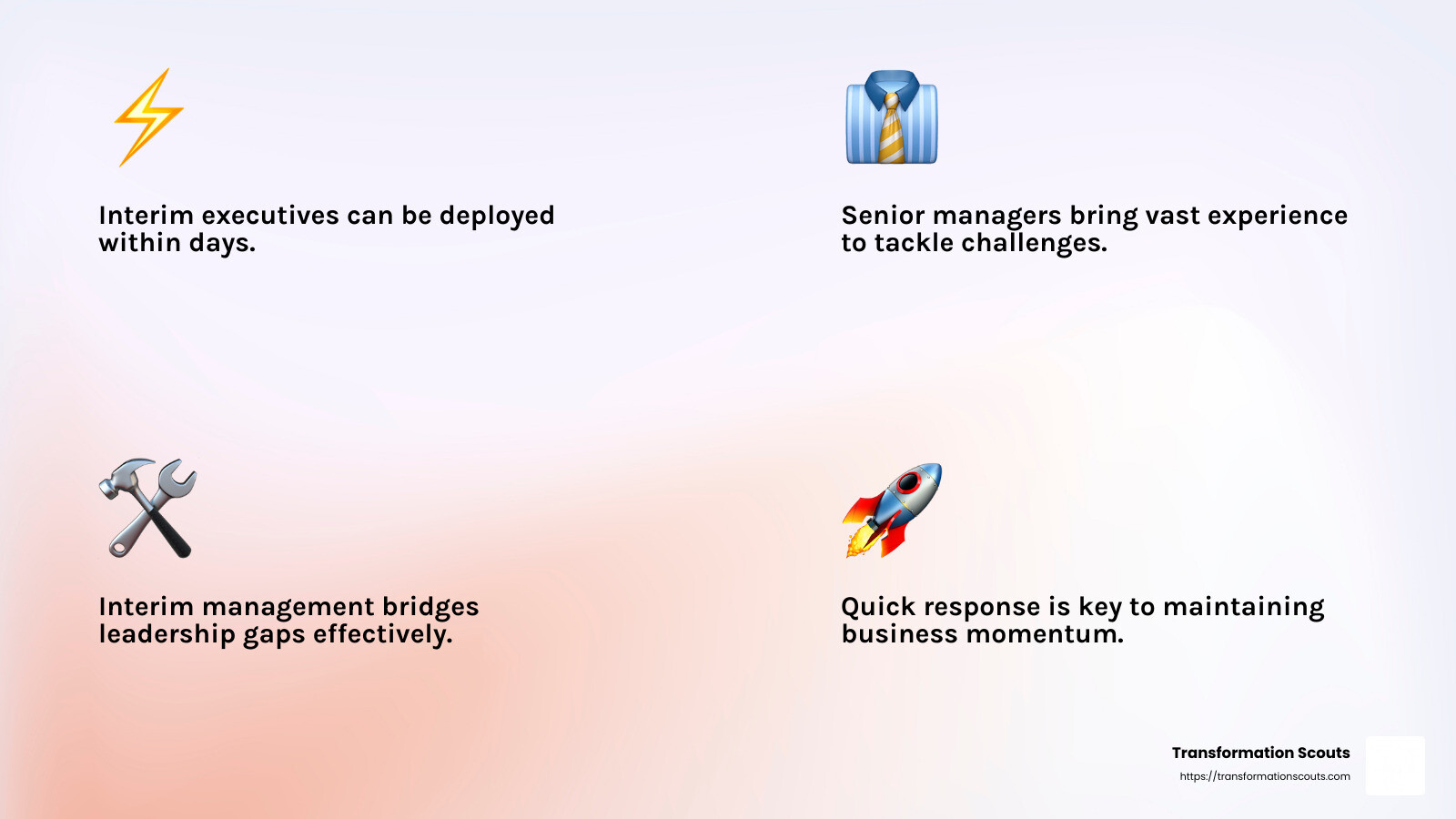 Interim Management Benefits - interim management agency infographic 4_facts_emoji_light-gradient Interim Management Benefits - interim management agency infographic 4_facts_emoji_light-gradient